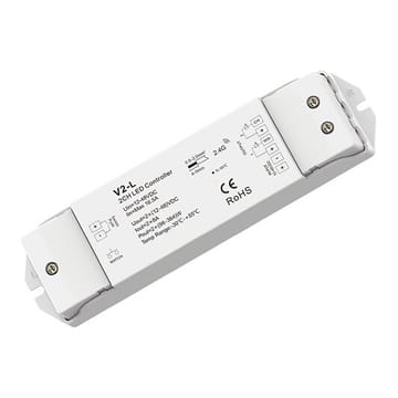 V2-L valdiklis-imtuvas 12–36 V DC, 2x8 A
