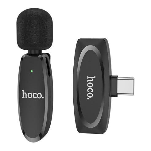 Bevielis skaitmeninis mikrofonas HOCO L15, prisegamas, USB Type-C