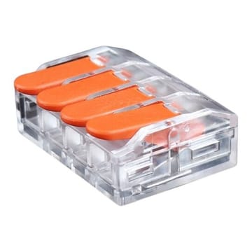 Universali užspaudžiama laidų jungtis, 4x 0.5-6.0mm², 41 A, 450 V, 20vnt.