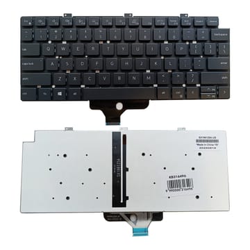 Nešiojamo kompiuterio klaviatūra Dell Latitude 5320, 5330, 5340, 7320, 7330, su pašvietimu, US