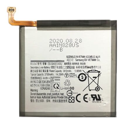 Suderinama telefono baterija Samsung Galaxy A80