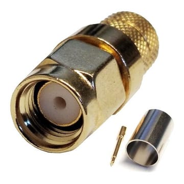 SMA-male užspaudžiama jungtis RG6 kabeliui