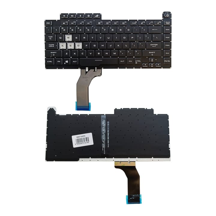 Nešiojamo kompiuterio klaviatūra ASUS G15 G531, G531G, G512, G512L, su RGB pašvietimu, US