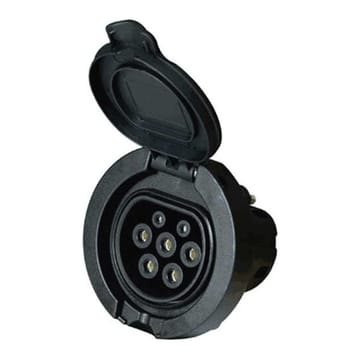 Elektromobilio krovimo stotelės lizdas Duosida, Type 2 (Female), 32 A, 3-fazė