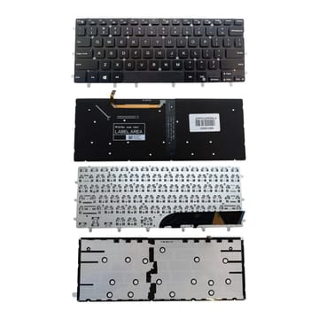 Nešiojamo kompiuterio klaviatūra Dell Inspiron 7558, 7568, XPS 15 9550, 9560, 9570, su pašvietimu, US