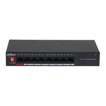 PoE šakotuvas 8*1000Mbps 8 PoE portai, Total-96 W, BT 90 W