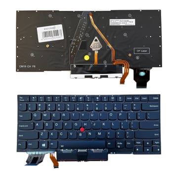 Nešiojamo kompiuterio klaviatūra Lenovo X1 Carbon Gen 7, su pašvietimu, su trackpoint, US