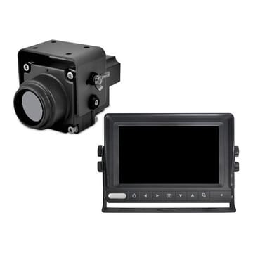 Naktinio matymo sistema automobiliui - termovizorinė kamera ir 7" CCTV monitorius vandeniui atsparus