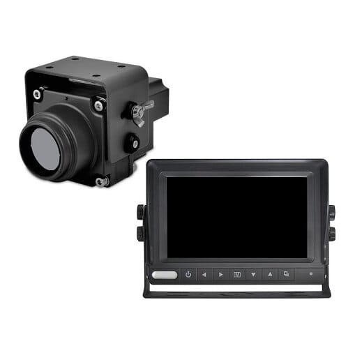 Naktinio matymo sistema automobiliui - termovizorinė kamera ir 7" CCTV monitorius vandeniui atsparus