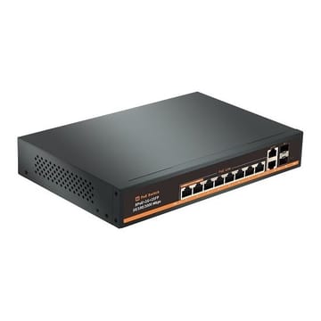 PoE šakotuvas 8x Gigabit PoE+2x Gigabit UPLINK+2x SFP, 120 W