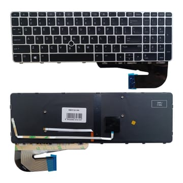 Nešiojamo kompiuterio klaviatūra HP EliteBook 850 G3, ZBook 15u G3, su pašvietimu, su „trackpoint“
