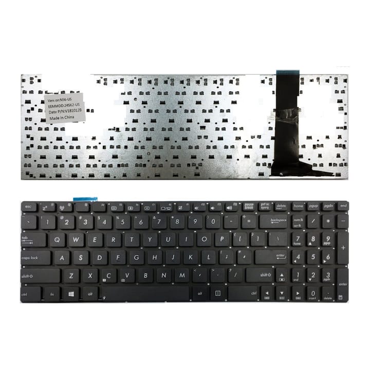 Nešiojamo kompiuterio klaviatūra ASUS N56VB, N56J, N56JN