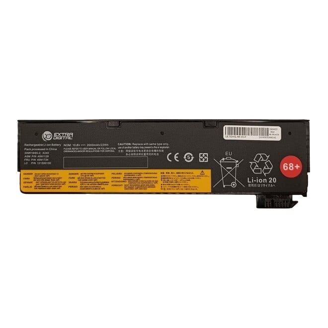 Suderinama nešiojamo kompiuterio baterija Lenovo 45N1127, 68+, 2000 mAh