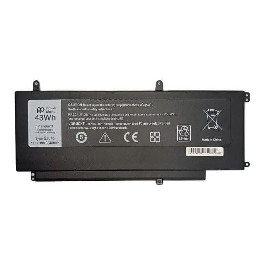 Suderinama nešiojamo kompiuterio baterija Dell D2VF9, 3840 mAh
