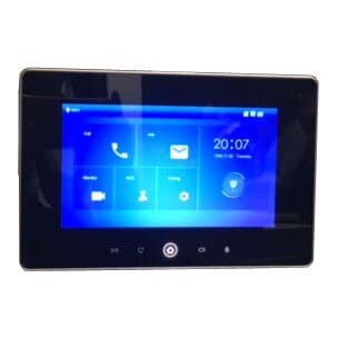 IP domofono monitorius su WIFI, 7 col. 1024x600,Micro SD kortelės prievadas,PoE(802.3af) juodas, SIP