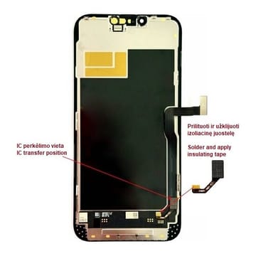 Pakaitinis telefono ekranas iPhone 13 Pro Max, LTPO Soft OLED, 120 Hz