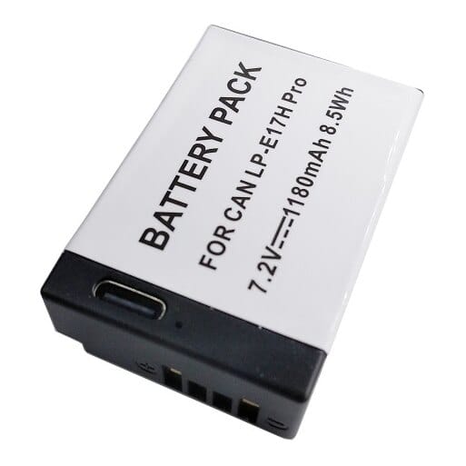 Baterija Canon LP-E17H Pro (be mikroschemos), 1180 mAh, USB Type-C