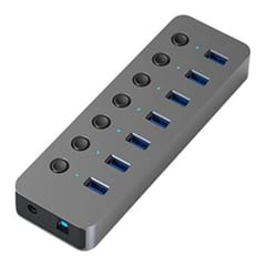 Adapteris USB A 3.0 - 7 x USB 3.0 su jungikliais