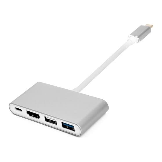 Adapteris USB C - HDMI, 4xUSB 2.0/3.0, USB C