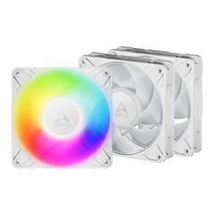 ARCTIC P12 PRO PWM PST A-RGB korpuso ventiliatoriai, 4-pin, 120 mm, balti, 3vnt.