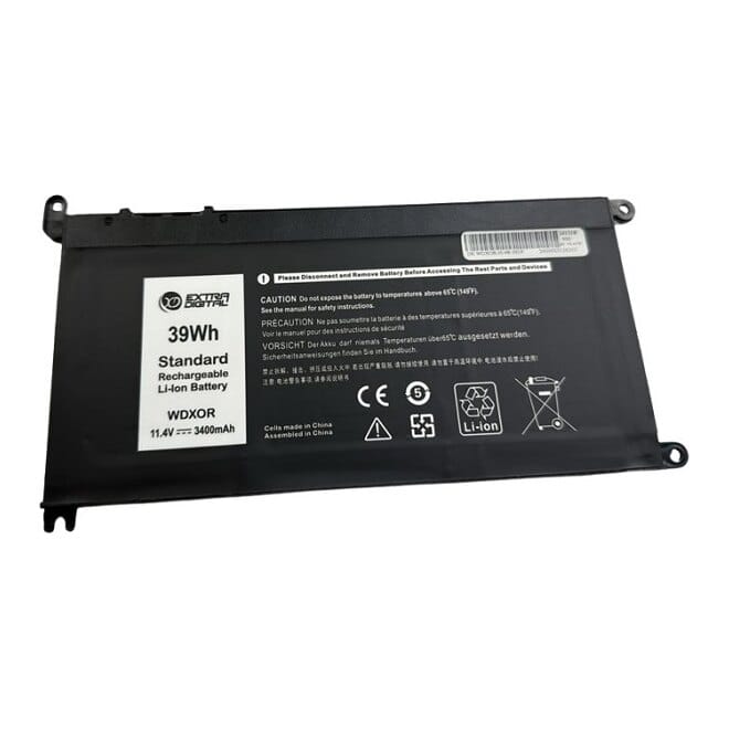 Suderinama nešiojamo kompiuterio baterija Dell WDX0R, 3400mah