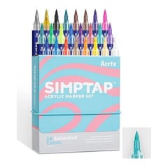 Akriliniai markeriai - flomasteriai ARRTX Simptap, 24 spalvų