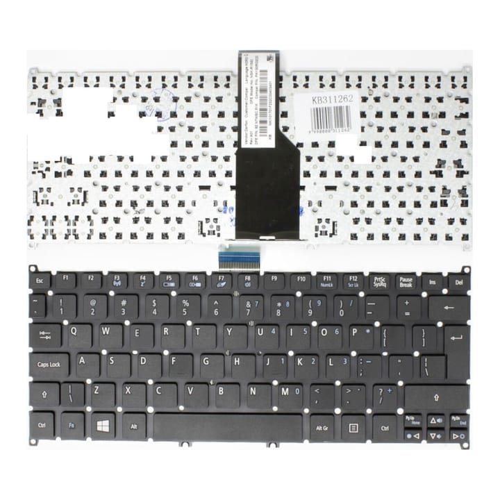 Nešiojamo kompiuterio klaviatūra Acer Aspire One 756, S3, S3-391, S3-951, S5, S5-391, UK