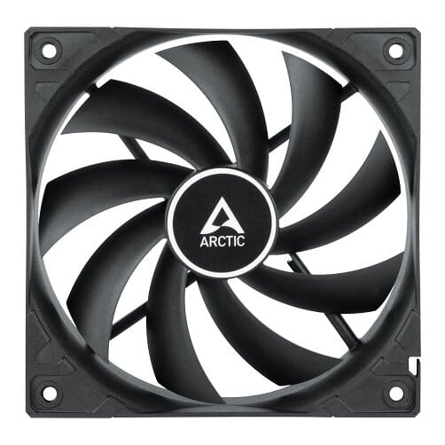 ARCTIC F12 PWM PST korpuso ventiliatorius, 4-pin, 120 mm, juodas
