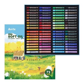 Aliejinių pastelių rinkinys ARRTX, 72 spalvų