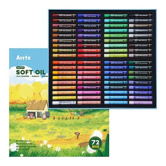 Aliejinių pastelių rinkinys ARRTX, 72 spalvų