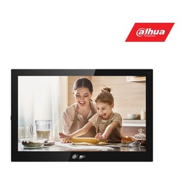 IP domofono monitorius VTH5321GB-W. 10 col. 1024x600. Wifi, PoE(802.3af). SIP. Andoid 8.1, Juodas