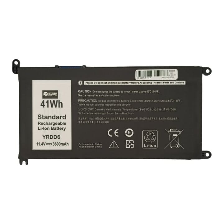 Suderinama nešiojamo kompiuterio baterija Dell YRDD6, 3600 mAh
