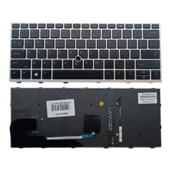 Nešiojamo kompiuterio klaviatūra HP Elitebook 730, 735, 830 G5/G6, su pašvietimu ir „trackpoint“