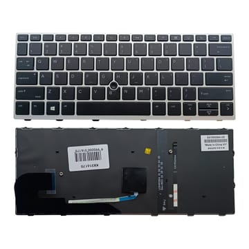Nešiojamo kompiuterio klaviatūra HP Elitebook 730, 735, 830 G5/G6, su pašvietimu ir „trackpoint“