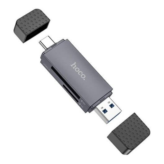 Atminties kortelių skaitytuvas HOCO HB45: SD, TF, USB-A, USB-C
