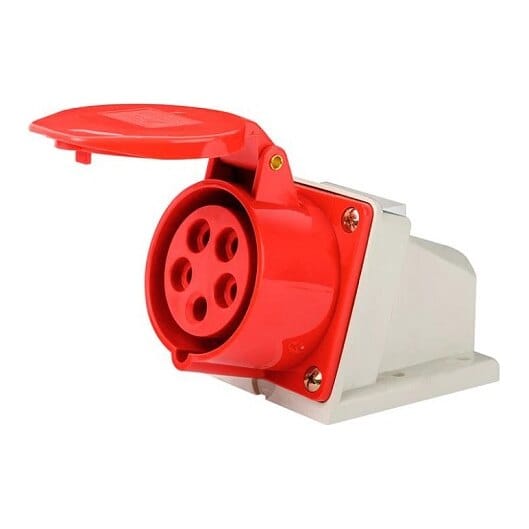 Pramoninis trifazis CEE lizdas su dangteliu, 16 A, 5-Pin, IP44