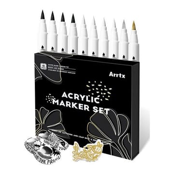 Profesionalūs akriliniai markeriai - flomasteriai ARRTX, 4 spalvų 10vnt.