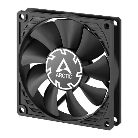 ARCTIC P8 Slim PWM PST korpuso ventiliatorius, 4-pin, 80 mm, juodas