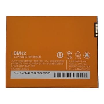 Suderinama telefono baterija Xiaomi Redmi Note (BM42)