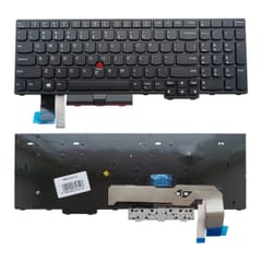 Nešiojamo kompiuterio klaviatūra Lenovo Thinkpad L15 Gen2, su pašvietimu, su “trackpoint”, su telefono mygtuku, US