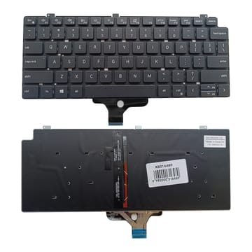 Nešiojamo kompiuterio klaviatūra Dell Latitude 7310, su pašvietimu, US