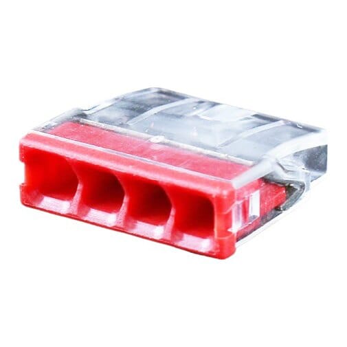 Universali laidų jungtis, 4x 0.5-2.5mm², 24 A, 450 V, 100vnt.