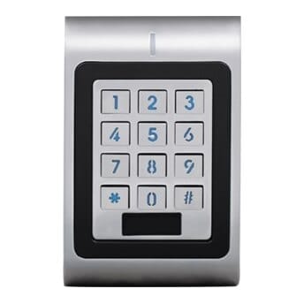 Multifunkcinė klaviatūra su RFID kortelių skaitytuvu ir integruotu valdikliu.