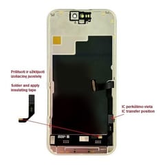 Pakaitinis telefono ekranas iPhone 15 Pro, LTPO Soft OLED, 120 Hz