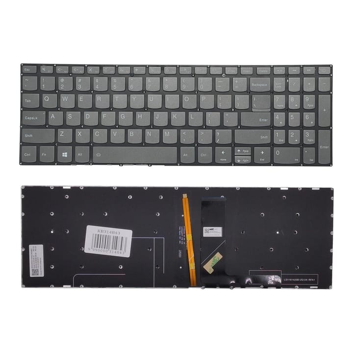 Nešiojamo kompiuterio klaviatūra Lenovo IdeaPad 520-15ikb, su raudonu pašvietimu, US