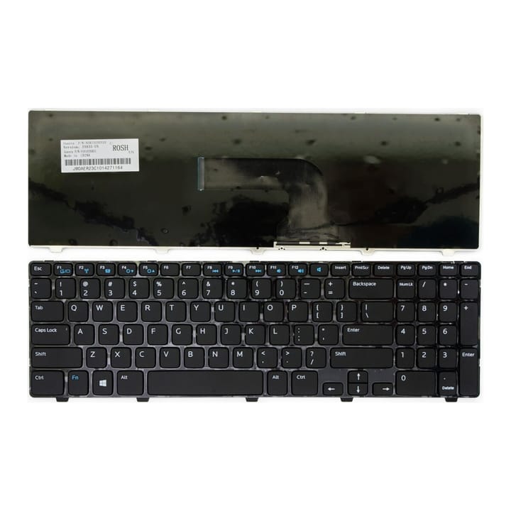 Nešiojamo kompiuterio klaviatūra Dell Inspiron 15, 3521, 3537; 15R, 5537, 5521; Vostro, 2521, V2521