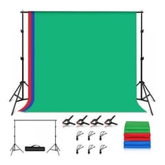 Fotografavimo fonų ir stovų rinkinys 2.9x2m, RGB