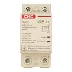 Įtampos apsaugos relė, 1P+N, 63 A, 230 V, su atsistatymo funkcija