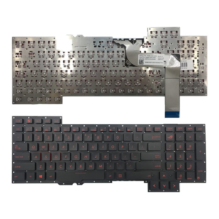 Nešiojamo kompiuterio klaviatūra ASUS ROG G751, G751J, G751JL, G751JM, G751JT, G751JY