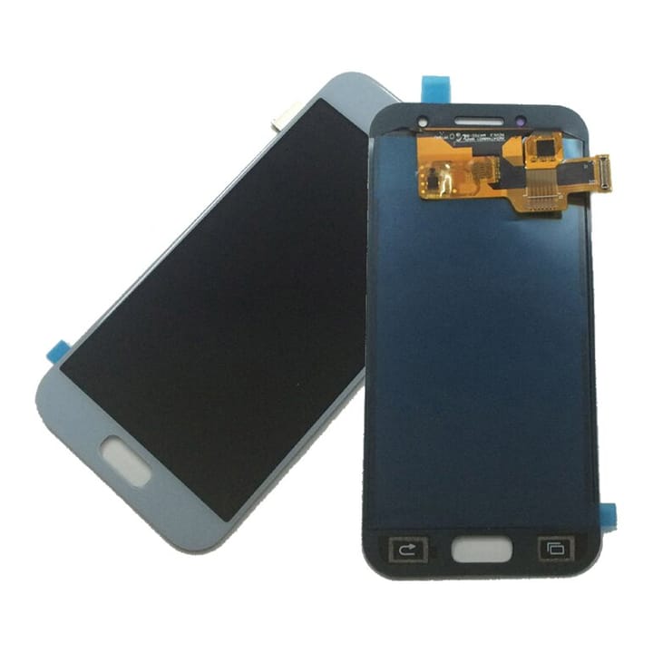 Originalus telefono ekranas Samsung Galaxy A3 (2017, pilkas)